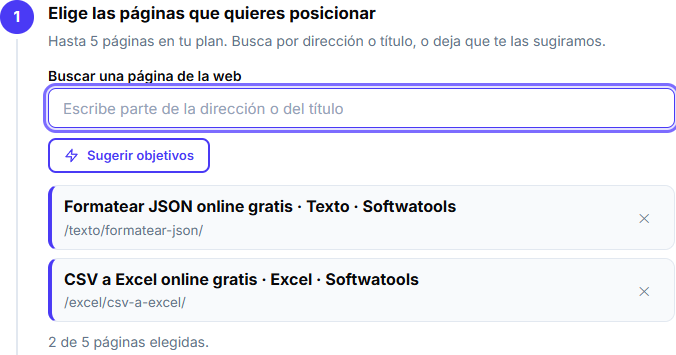 Primer paso del estratega: buscar y elegir las páginas que quieres posicionar